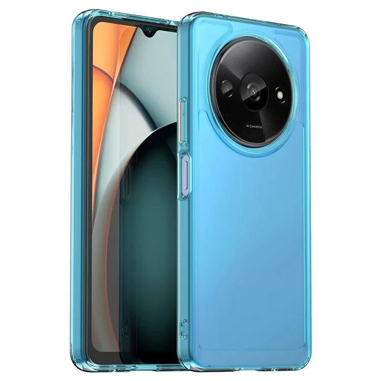For Xiaomi Redmi A3 / Poco C61 4G Cell Phone Cases Candy Series Slim-Fit TPU Protective Cover Blue