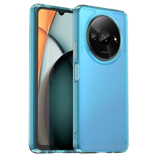 For Xiaomi Redmi A3 / Poco C61 4G Cell Phone Cases Candy Series Slim-Fit TPU Protective Cover Blue