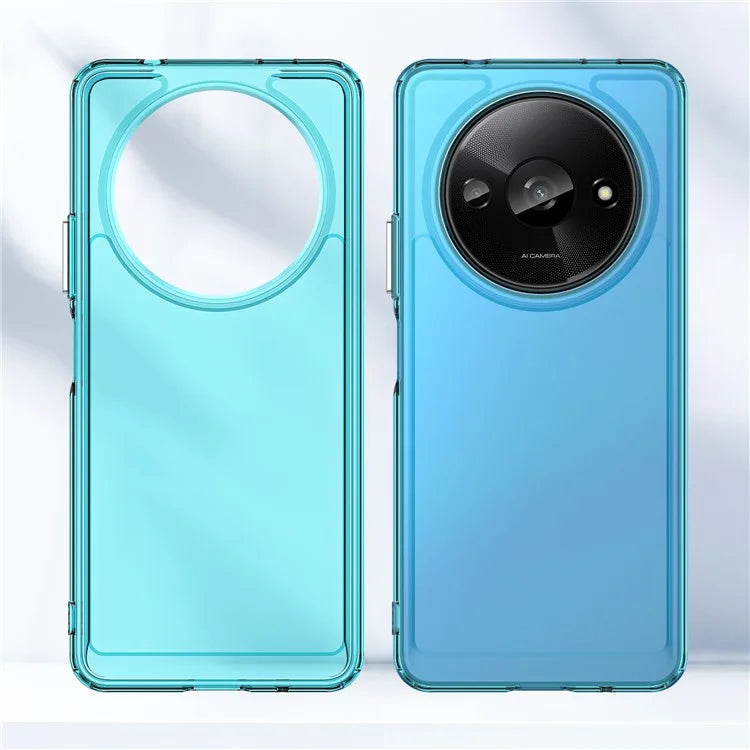 For Xiaomi Redmi A3 / Poco C61 4G Cell Phone Cases Candy Series Slim-Fit TPU Protective Cover Blue
