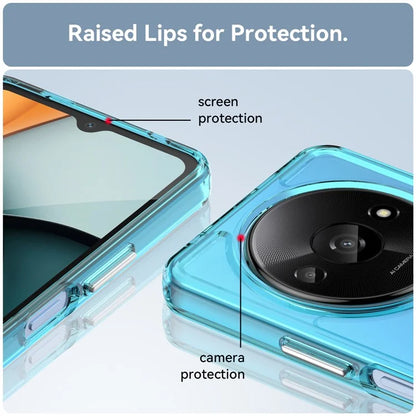 For Xiaomi Redmi A3 / Poco C61 4G Cell Phone Cases Candy Series Slim-Fit TPU Protective Cover Blue