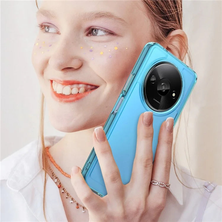 For Xiaomi Redmi A3 / Poco C61 4G Cell Phone Cases Candy Series Slim-Fit TPU Protective Cover Blue