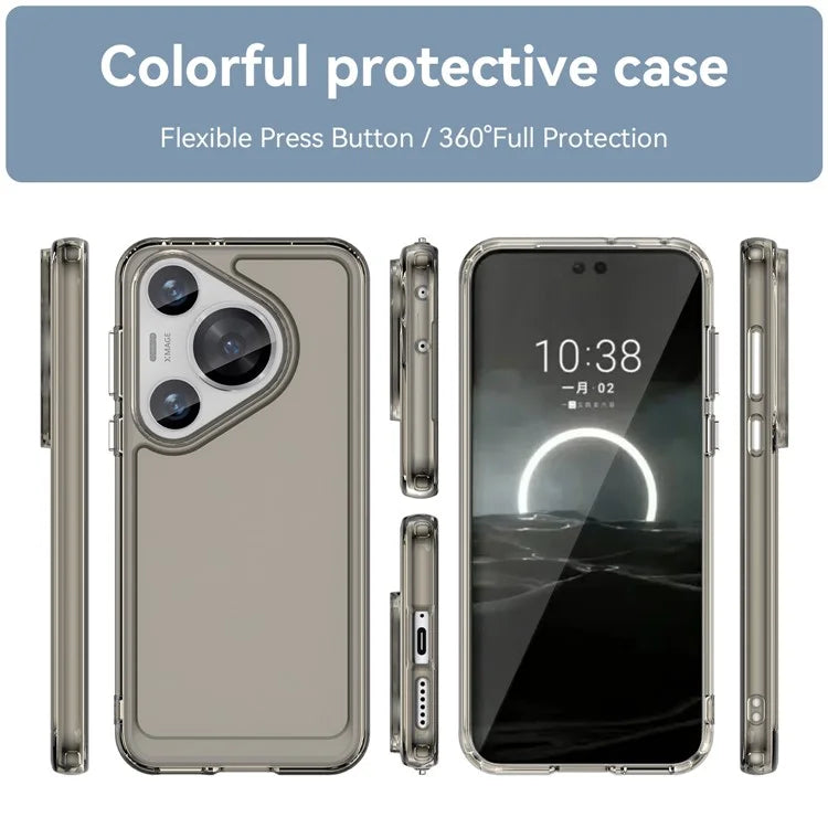 For Huawei Pura 70 Pro+ Case Candy Series Transparent TPU Protective Shell