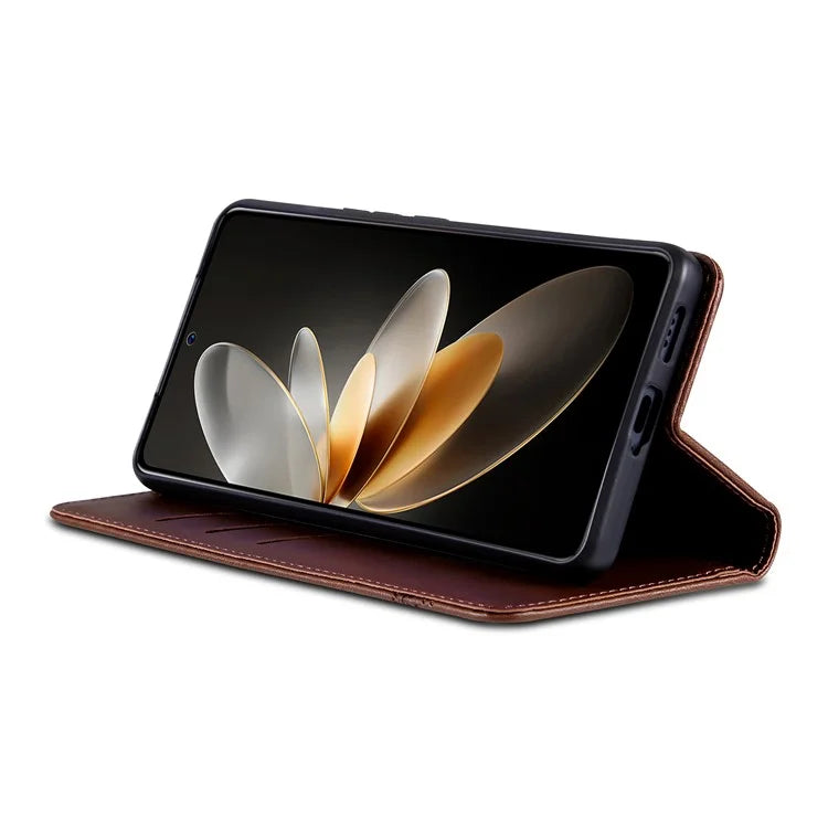 AZNS For Huawei Pura 70 Wallet Case PU Leather Magnetic Shock Absorbing Phone Cover