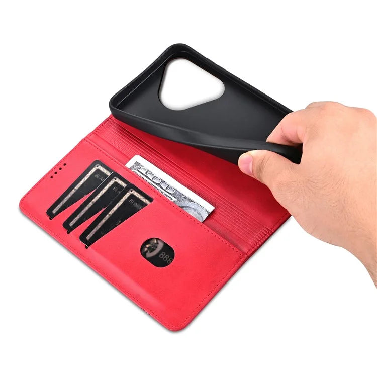 AZNS For Huawei Pura 70 Wallet Case PU Leather Magnetic Shock Absorbing Phone Cover