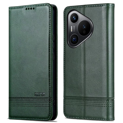 AZNS For Huawei Pura 70 Wallet Case PU Leather Magnetic Shock Absorbing Phone Cover