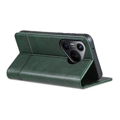 AZNS For Huawei Pura 70 Wallet Case PU Leather Magnetic Shock Absorbing Phone Cover