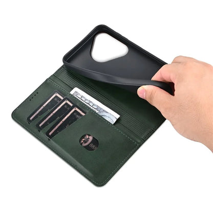 AZNS For Huawei Pura 70 Wallet Case PU Leather Magnetic Shock Absorbing Phone Cover