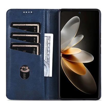 AZNS For Huawei Pura 70 Wallet Case PU Leather Magnetic Shock Absorbing Phone Cover