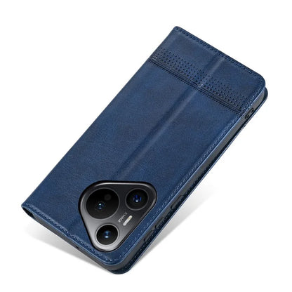 AZNS For Huawei Pura 70 Wallet Case PU Leather Magnetic Shock Absorbing Phone Cover
