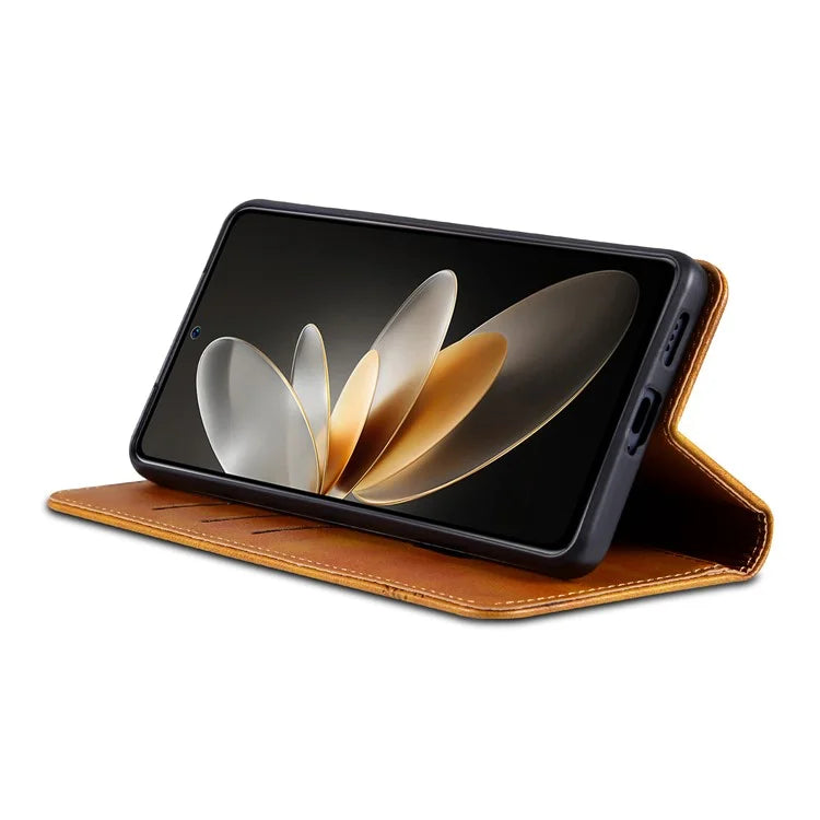 AZNS For Huawei Pura 70 Wallet Case PU Leather Magnetic Shock Absorbing Phone Cover