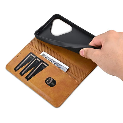 AZNS For Huawei Pura 70 Wallet Case PU Leather Magnetic Shock Absorbing Phone Cover