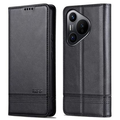 AZNS For Huawei Pura 70 Pro / Pura 70 Pro+ Case PU Leather Folio Wallet Magnetic Auto-absorbed Phone Cover