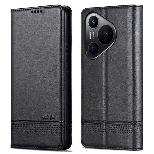 AZNS For Huawei Pura 70 Pro / Pura 70 Pro+ Case PU Leather Folio Wallet Magnetic Auto-absorbed Phone Cover