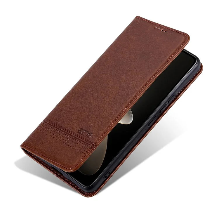 AZNS For Huawei Pura 70 Pro / Pura 70 Pro+ Case PU Leather Folio Wallet Magnetic Auto-absorbed Phone Cover