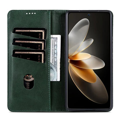 AZNS For Huawei Pura 70 Pro / Pura 70 Pro+ Case PU Leather Folio Wallet Magnetic Auto-absorbed Phone Cover
