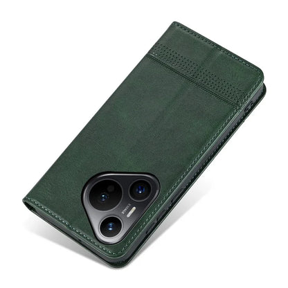 AZNS For Huawei Pura 70 Pro / Pura 70 Pro+ Case PU Leather Folio Wallet Magnetic Auto-absorbed Phone Cover
