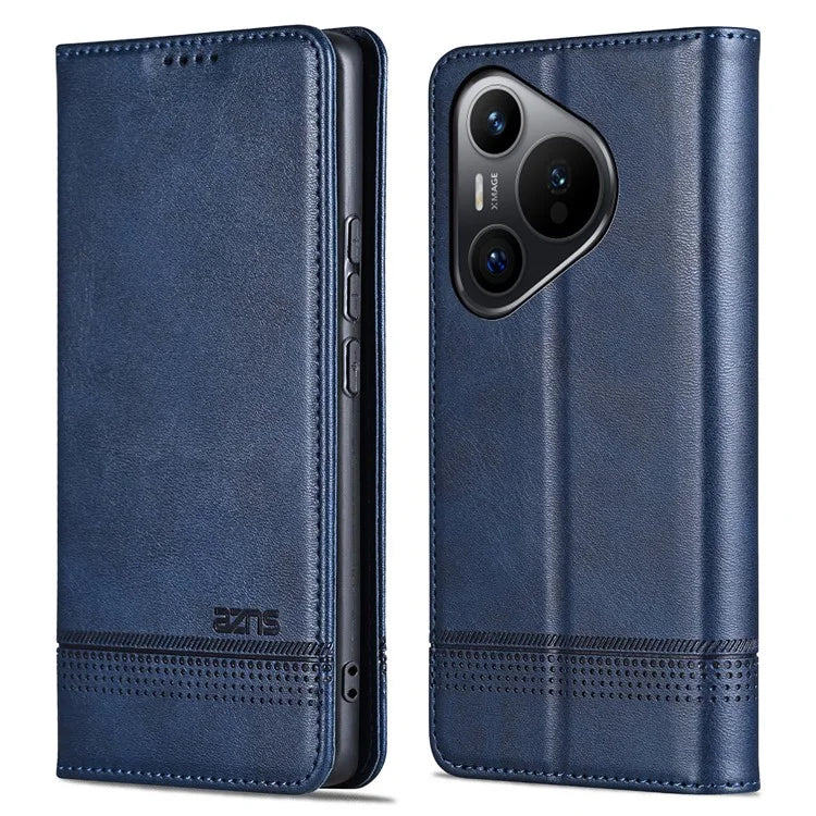 AZNS For Huawei Pura 70 Pro / Pura 70 Pro+ Case PU Leather Folio Wallet Magnetic Auto-absorbed Phone Cover