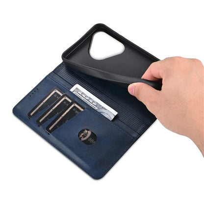 AZNS For Huawei Pura 70 Pro / Pura 70 Pro+ Case PU Leather Folio Wallet Magnetic Auto-absorbed Phone Cover