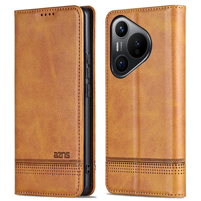 AZNS For Huawei Pura 70 Pro / Pura 70 Pro+ Case PU Leather Folio Wallet Magnetic Auto-absorbed Phone Cover