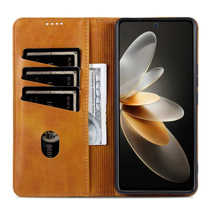 AZNS For Huawei Pura 70 Pro / Pura 70 Pro+ Case PU Leather Folio Wallet Magnetic Auto-absorbed Phone Cover