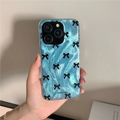 For iPhone 15 Pro Case Dual-layer IMD Pattern Phone Shell Shockproof Cell Phone Cover