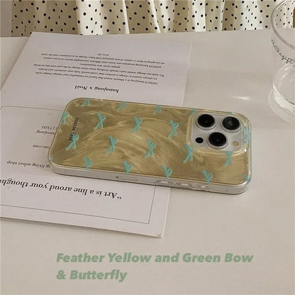 For iPhone 15 Pro Case Dual-layer IMD Pattern Phone Shell Shockproof Cell Phone Cover