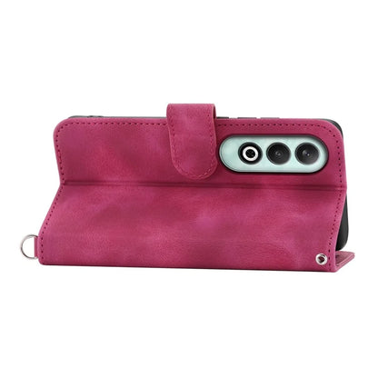 For OnePlus Nord CE4 5G Leather Case Wallet Phone Cover with Hand Strap and Shoulder Strap