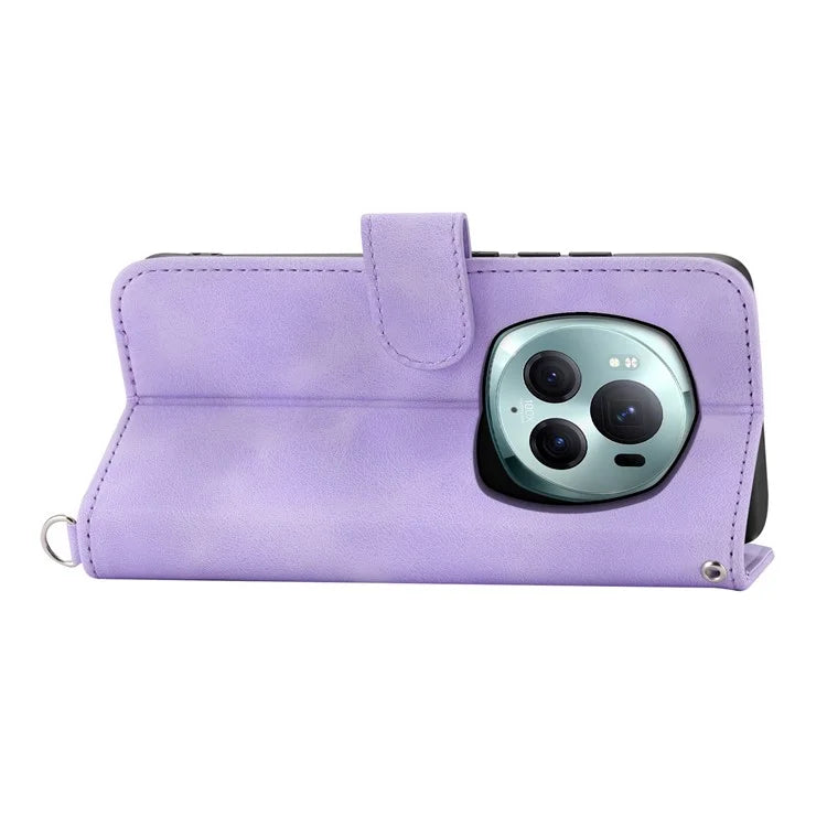 For Honor Magic6 Pro 5G Wallet Case Flower Pattern PU Leather Crossbody Phone Cover