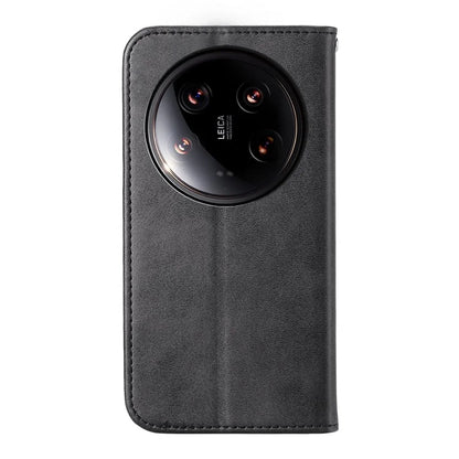 For Xiaomi 14 Ultra Case PU Leather Rhombus Imprinted Pattern Wallet Phone Cover