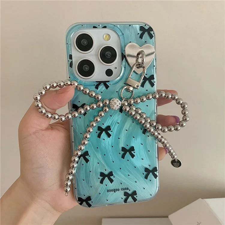 For iPhone 15 Pro Case Dual-layer IMD Pattern Printed  Phone Cover Anti-drop Phone Shell