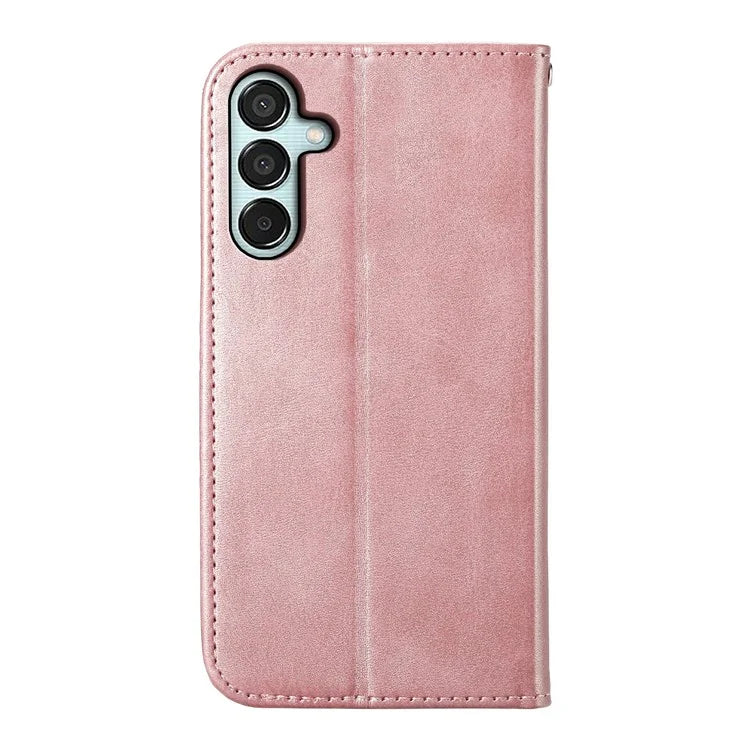 For Samsung Galaxy M15 5G / F15 5G Wholesale Phone Case PU Leather Rhombus Imprinted Pattern Wallet Cover