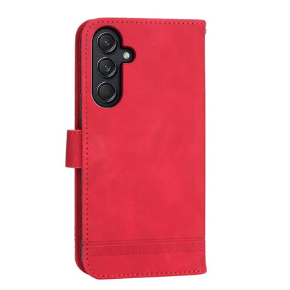 DIERFENG DF-03 For Samsung Galaxy M55 5G / C55 5G / F55 5G Wallet Case Lines Imprinted Leather Phone Cover