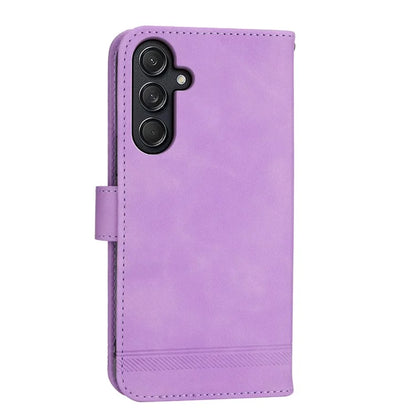 DIERFENG DF-03 For Samsung Galaxy M55 5G / C55 5G / F55 5G Wallet Case Lines Imprinted Leather Phone Cover