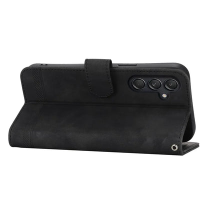 DIERFENG DF-03 For Samsung Galaxy M55 5G / C55 5G / F55 5G Wallet Case Lines Imprinted Leather Phone Cover