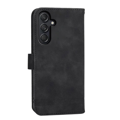 DIERFENG DF-03 For Samsung Galaxy M55 5G / C55 5G / F55 5G Wallet Case Lines Imprinted Leather Phone Cover