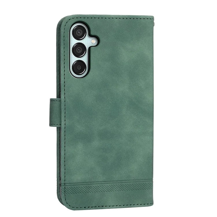DIERFENG DF-03 Flip Stand Cover for Samsung Galaxy M15 5G / F15 5G Cases Imprinted Card Holder Shell