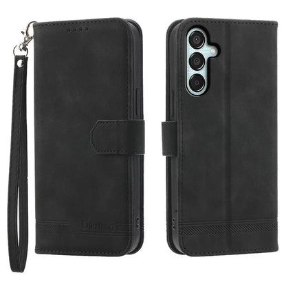 DIERFENG DF-03 Flip Stand Cover for Samsung Galaxy M15 5G / F15 5G Cases Imprinted Card Holder Shell