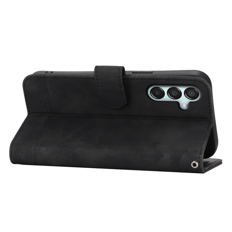 DIERFENG DF-03 Flip Stand Cover for Samsung Galaxy M15 5G / F15 5G Cases Imprinted Card Holder Shell
