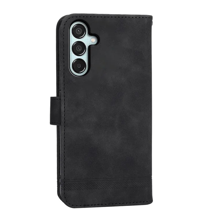 DIERFENG DF-03 Flip Stand Cover for Samsung Galaxy M15 5G / F15 5G Cases Imprinted Card Holder Shell