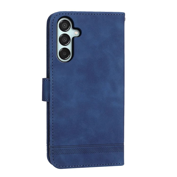 DIERFENG DF-03 Flip Stand Cover for Samsung Galaxy M15 5G / F15 5G Cases Imprinted Card Holder Shell