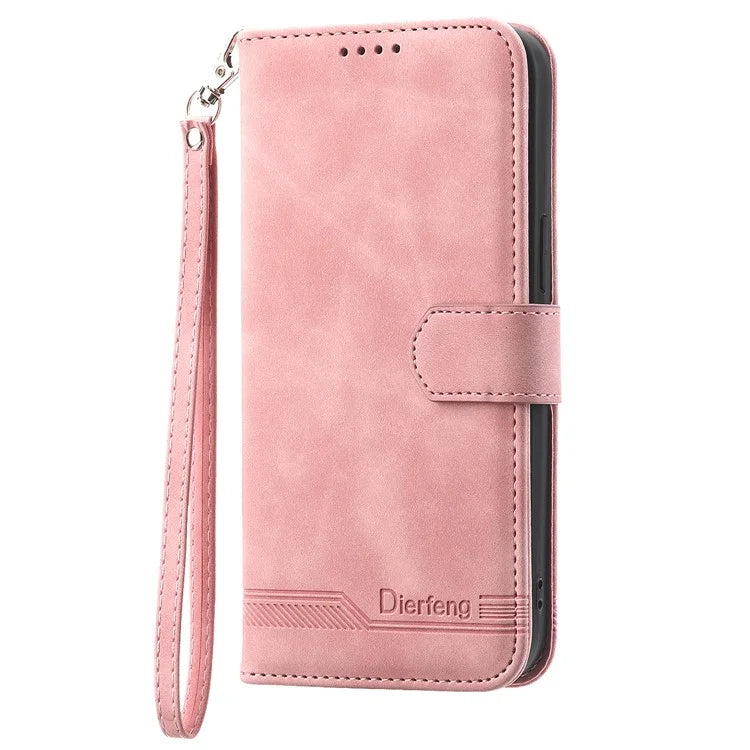 DIERFENG DF-03 Flip Stand Cover for Samsung Galaxy M15 5G / F15 5G Cases Imprinted Card Holder Shell