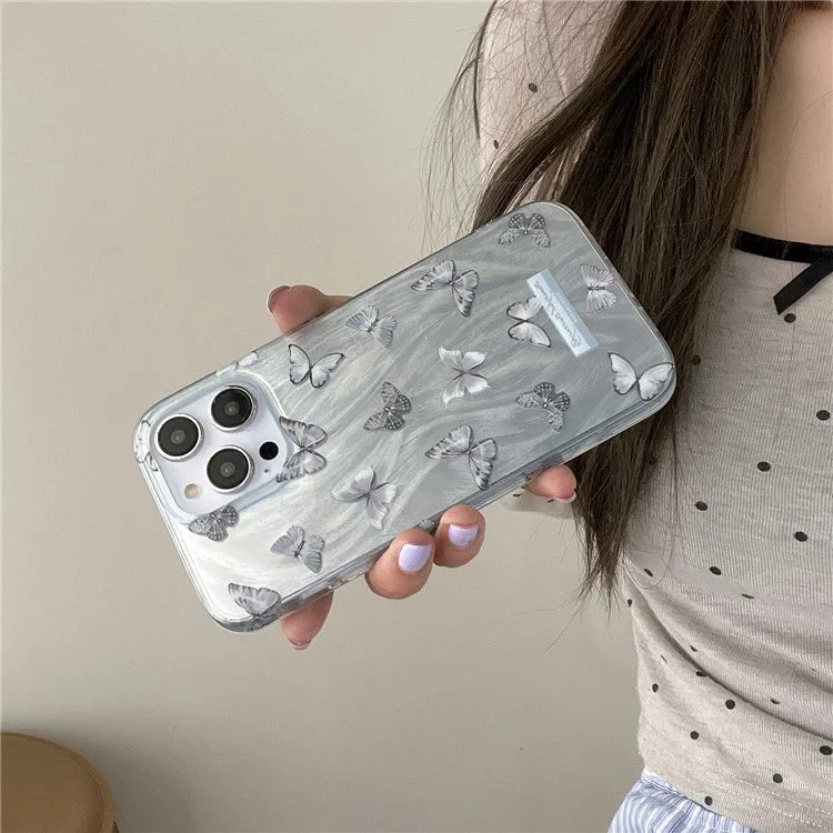 For iPhone 15 Pro Case IMD Pattern Printed Phone Back Cover Fashion Phone Shell