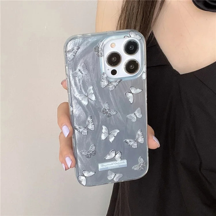 For iPhone 15 Pro Case IMD Pattern Printed Phone Back Cover Fashion Phone Shell