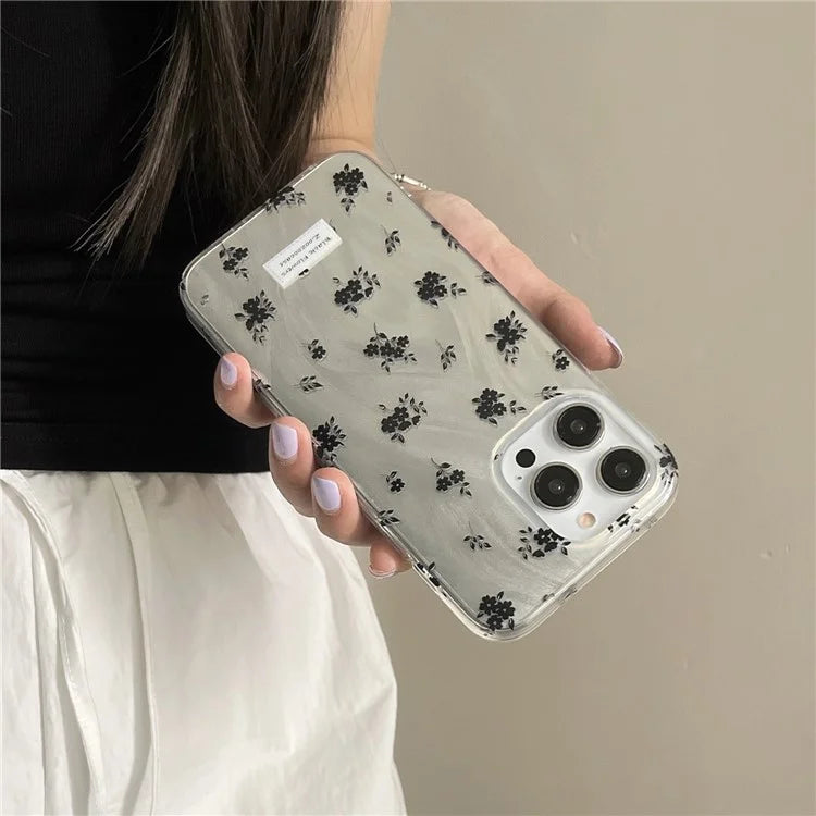 For iPhone 15 Pro Case IMD Pattern Printed Phone Back Cover Fashion Phone Shell