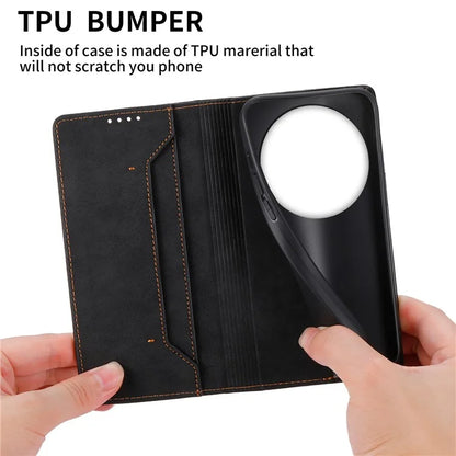 DF-05 For Xiaomi 14 Ultra Case Shockproof PU Leather Business Phone Cover with Stand Function