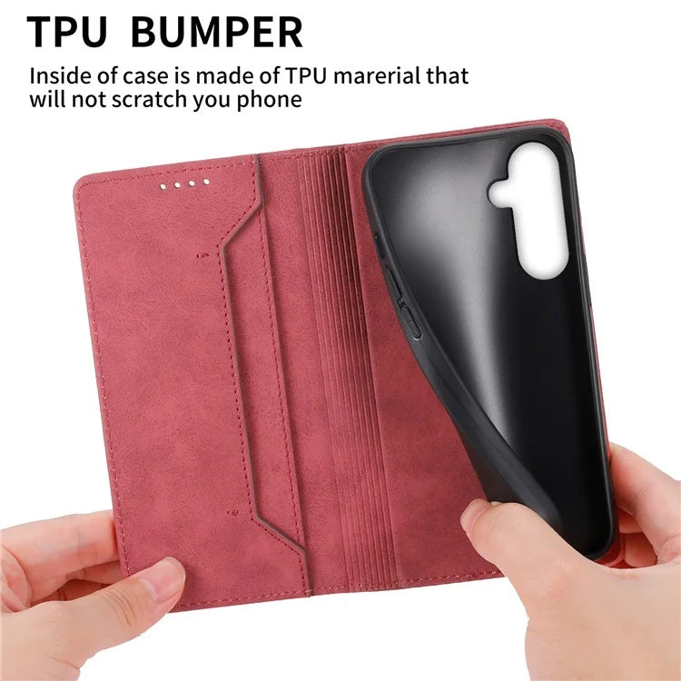 DF-05 For Samsung Galaxy M55 5G / C55 5G / F55 5G Case RFID Blocking Magnetic Closure Leather Phone Cover