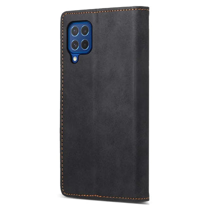 DF-05 For Samsung Galaxy M62 Wallet Case with RFID Blocking PU Leather Magnetic Absorption Phone Cover