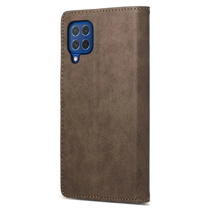 DF-05 For Samsung Galaxy M62 Wallet Case with RFID Blocking PU Leather Magnetic Absorption Phone Cover
