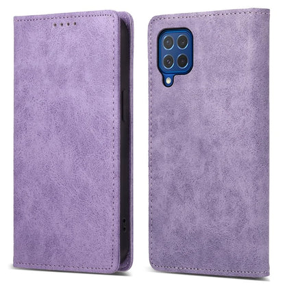 DF-05 For Samsung Galaxy M62 Wallet Case with RFID Blocking PU Leather Magnetic Absorption Phone Cover