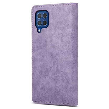 DF-05 For Samsung Galaxy M62 Wallet Case with RFID Blocking PU Leather Magnetic Absorption Phone Cover